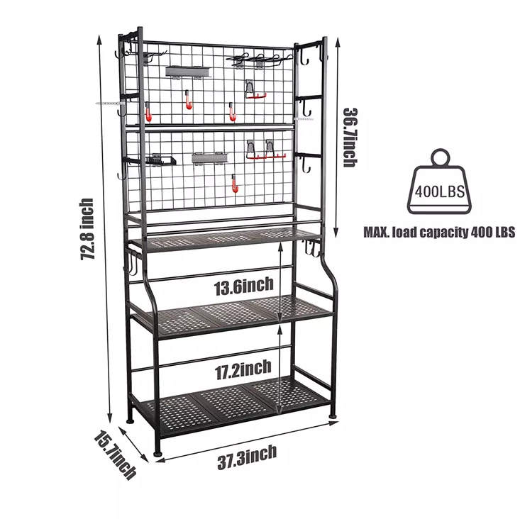 Storage Shelf for Toolbox, Tool Organizer for Garage, Workshop, Shed