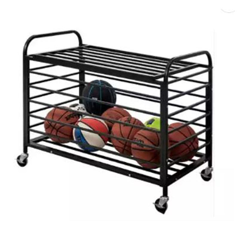 Oem&Odm Sports Room Equipment Organizer Holder Metal Floor Ball Storage Racks With Wheels,Gym Storage Rack