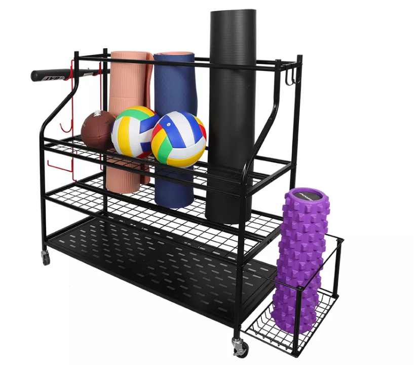 ODM Powder Coating Collapsible Yoga Mat Rack Carpet Storage Rack