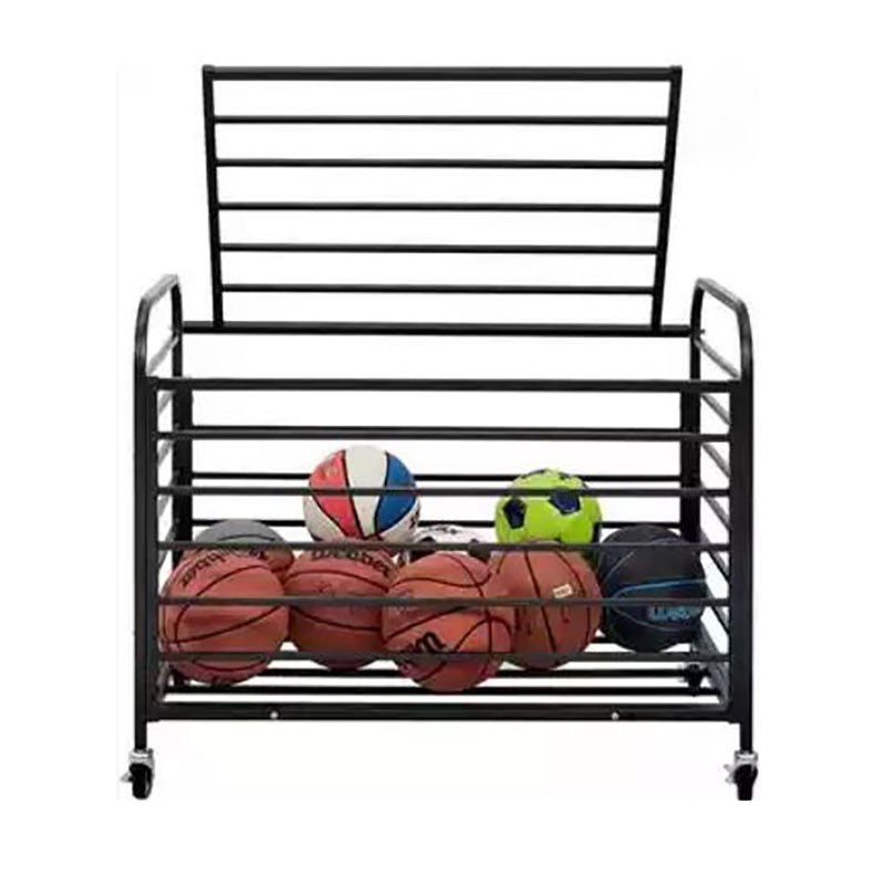 Oem&Odm Sports Room Equipment Organizer Holder Metal Floor Ball Storage Racks With Wheels,Gym Storage Rack