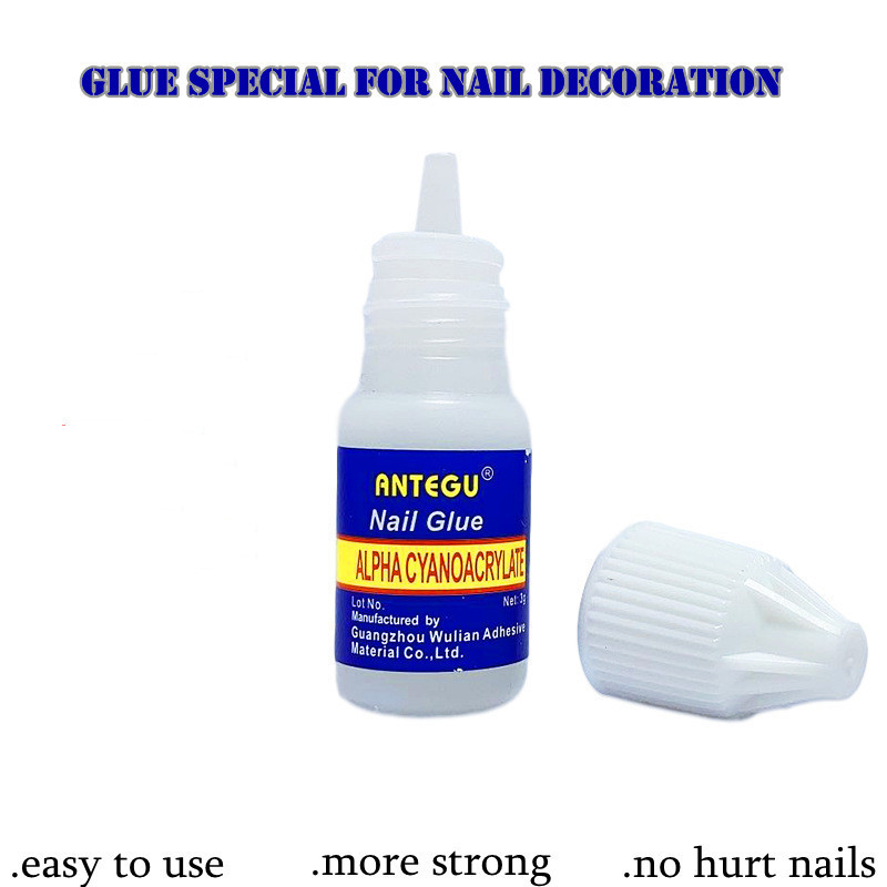 3g waterproof false nail extension glue sticker rhinestone nail art glue for nail tip