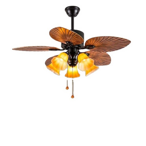 Best Price American Style Vintage Decorative Fan Ceiling Winding Powered Ceiling Fan With Light