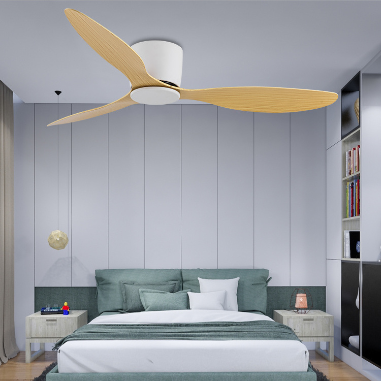 Modern American Style Remote Control Living Room Bedroom Dining Room Led Ceiling Fan Light