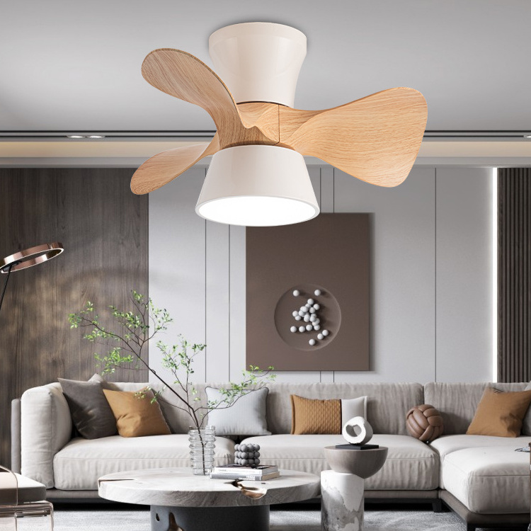 Nordic Simple Dc 220V Bedroom Suitable For Children 26 Inch Led Ceiling Fan Lamp