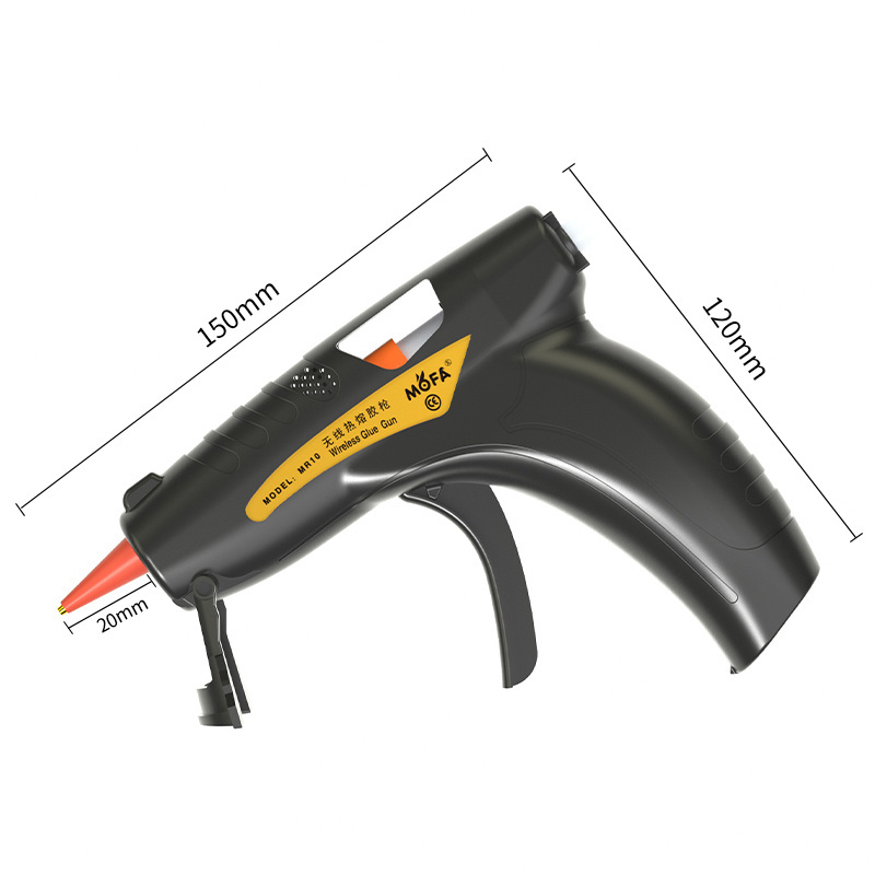 20W power heat capacity aluminum barrel+aluminum alloy nozzle hot melt glue gun