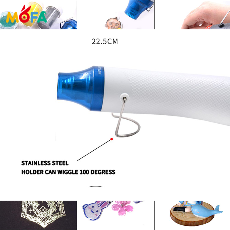 Mini DIY Heat Air Gun Shrink Tool With Stand Perfect For Embossing, Drying Paint Multi Function Heat Gun