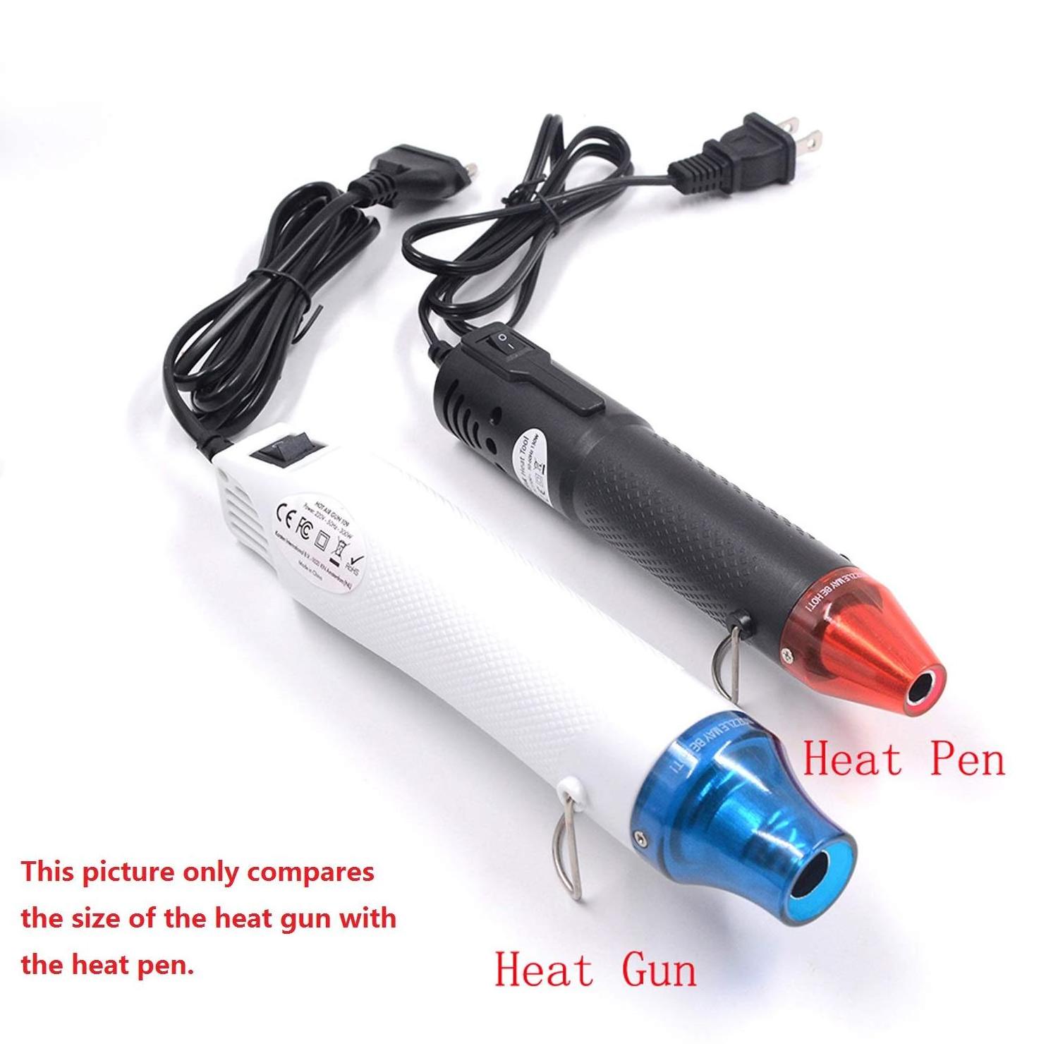 220V Heat Gun 2 gear temperatures settings Multifunction Electric Hot Air Gun with Nozzle Attachments Power Tool