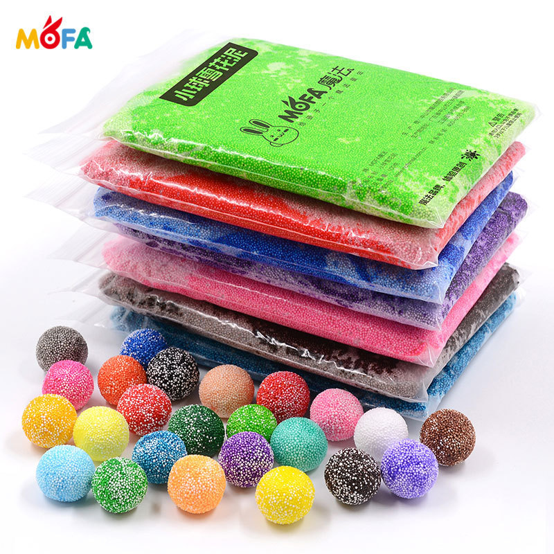 100 gram 24 Colors Ultra Light Clay With Making Tools Foam Snow Putty Slime DIY air dry clay