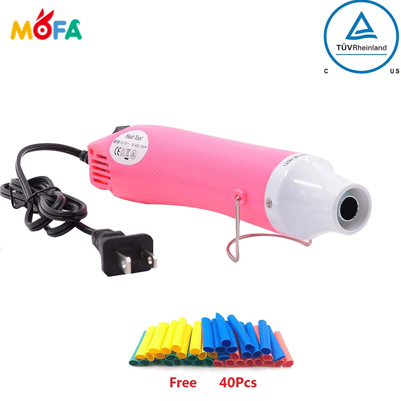 300W Mini Handheld Heat Gun for DIY Craft Embossing Powder 110V-230V Portable Hot Air Gun