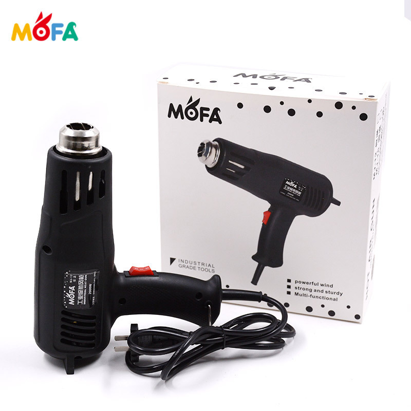 MOFA MJ12 Manufactured top selling heat air gun/ hot air gun 2000W for shrinking purpose