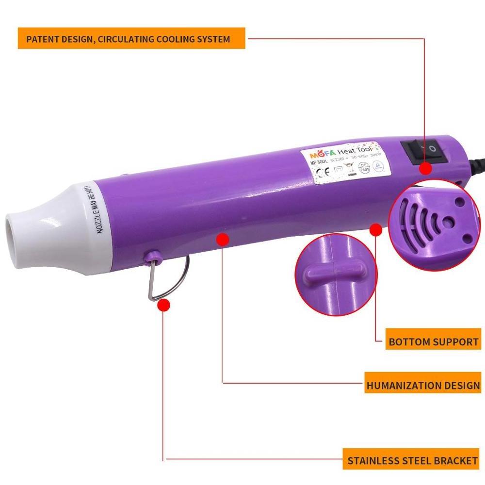 Hot Air Gun 300W Blower heat tool Air nozzles Heating core plastic welding for PVC,PP,PE Heat Gun