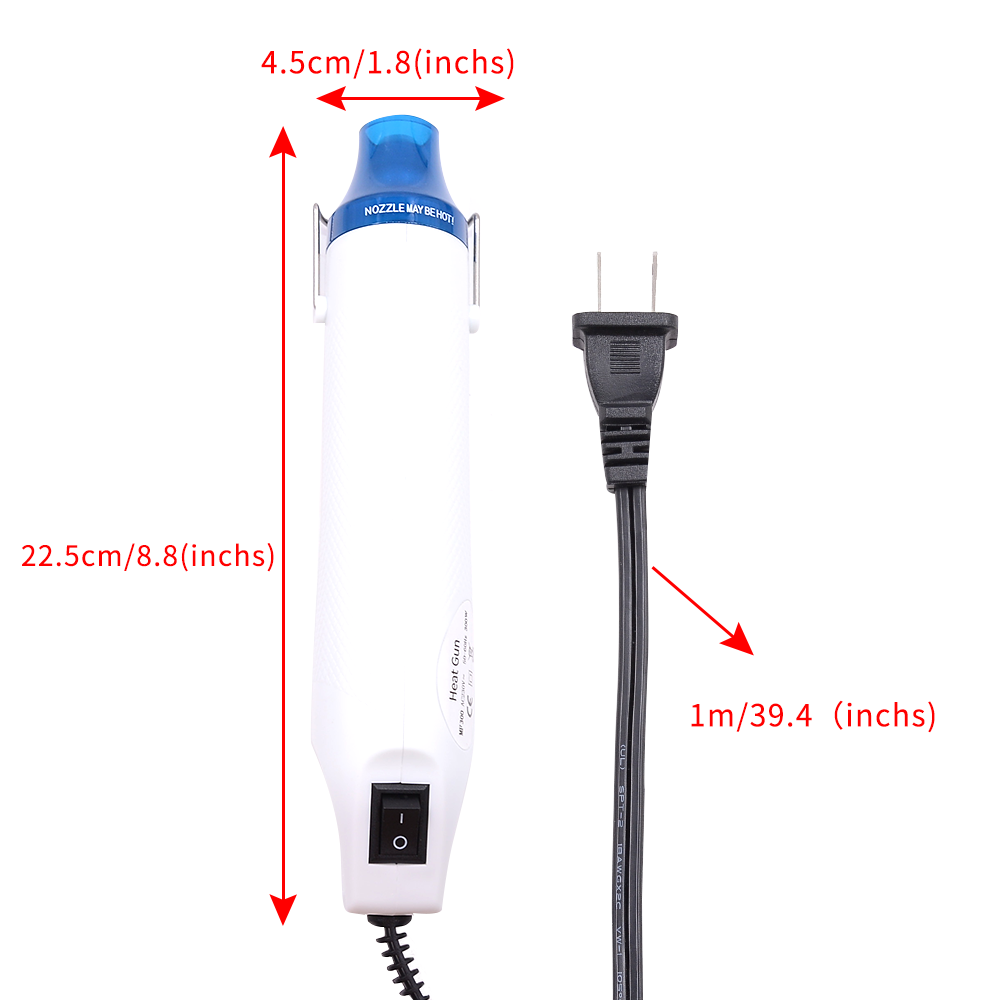 Portable 300 Watt Dual-Temperature Mini Heat Tool for Epoxy Resin heat gun with CE