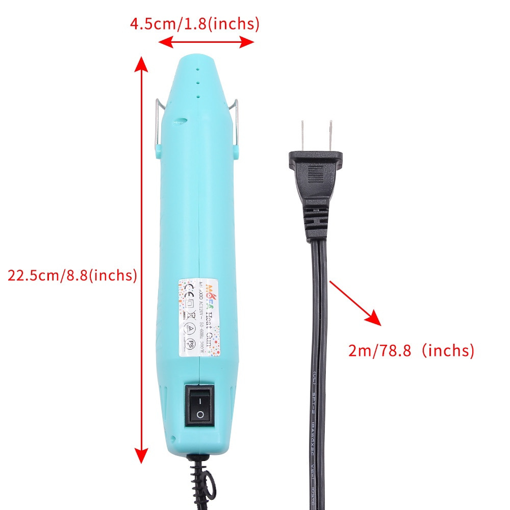 2022 Fashion new design 300W Hot Air Gun 500L/min Air Output Heat Guns with DIY Accessories