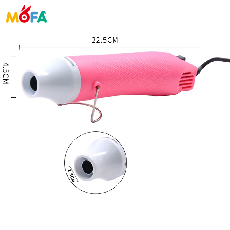 300W Mini Handheld Heat Gun for DIY Craft Embossing Powder 110V-230V Portable Hot Air Gun