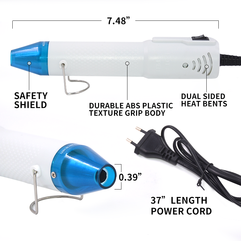 Multi Function Heat Gun machine Shrink Tool With Stand Perfect For Embossing, Drying Paint Mini DIY Heat Air Gun