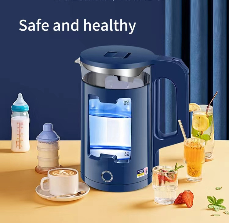 1500W 2L high boron glass household small appliance electric kettle