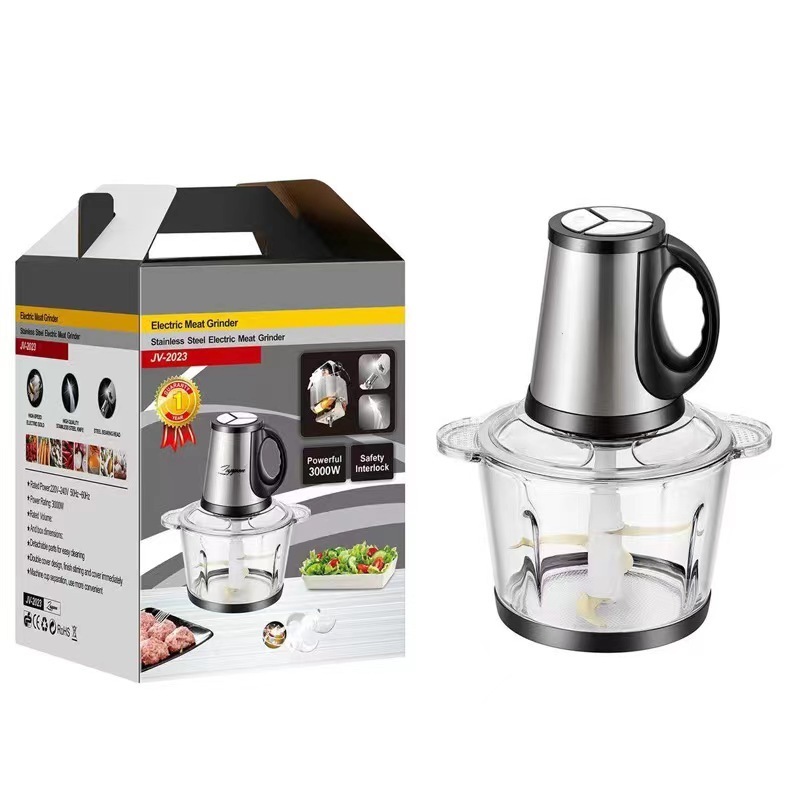 Food powder mixer chopper 5L home kitchen food blender glass cup electric meat grinder