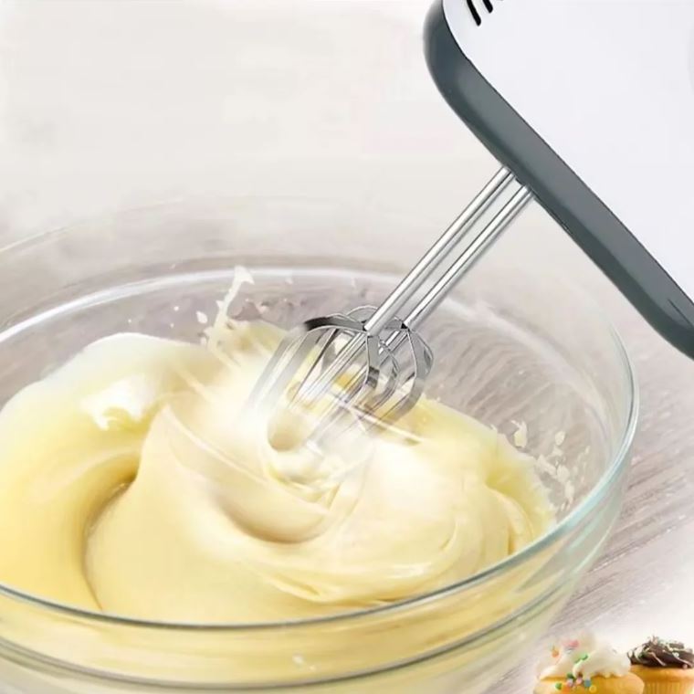 Electric 150W stainless steel high quality handhold 7 speed electric eggbeater cake hand mixer manual hand mixer