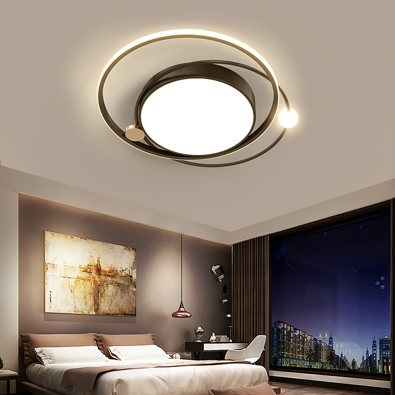 Modern LED Ceiling Lights With Remote Control For Living Room Master Bedroom Study Gold Luxury Indoor Chandelier Ceiling Lamp