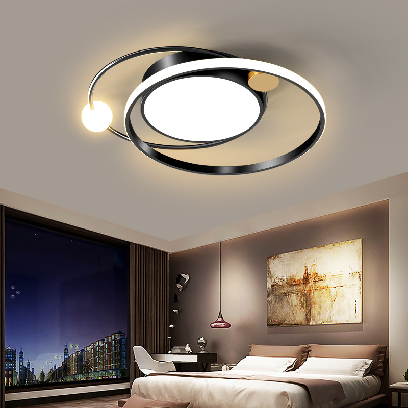 Modern LED Ceiling Lights With Remote Control For Living Room Master Bedroom Study Gold Luxury Indoor Chandelier Ceiling Lamp