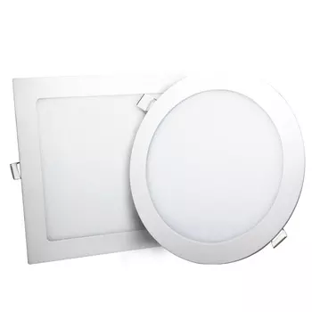 Commercial Ceiling Ultra Thin Round Square Slim Recessed Dimmable Led Panel Light