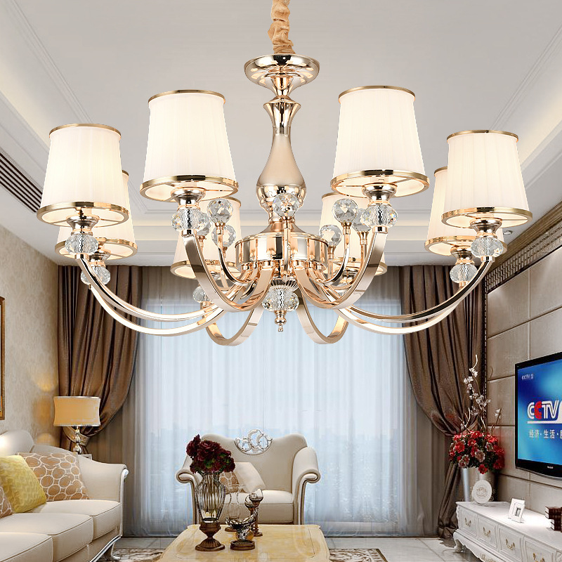 Modern Chrome Crystal Living Room Dinning Led Pendant Light