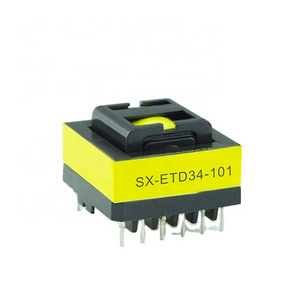 Factory Price ETD34 Horizontal 220v To 380v Step Up Transformer High Voltage Single Phase Transformer