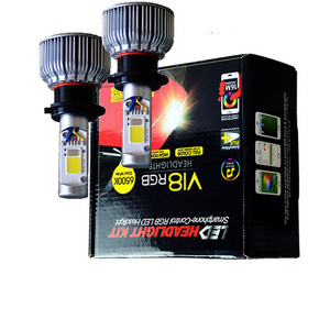 Auto Part Car Led Headlight 8000LM 30W 60W Colors RGB LED headlight Bulbs H4 9005 9006 H11 H13