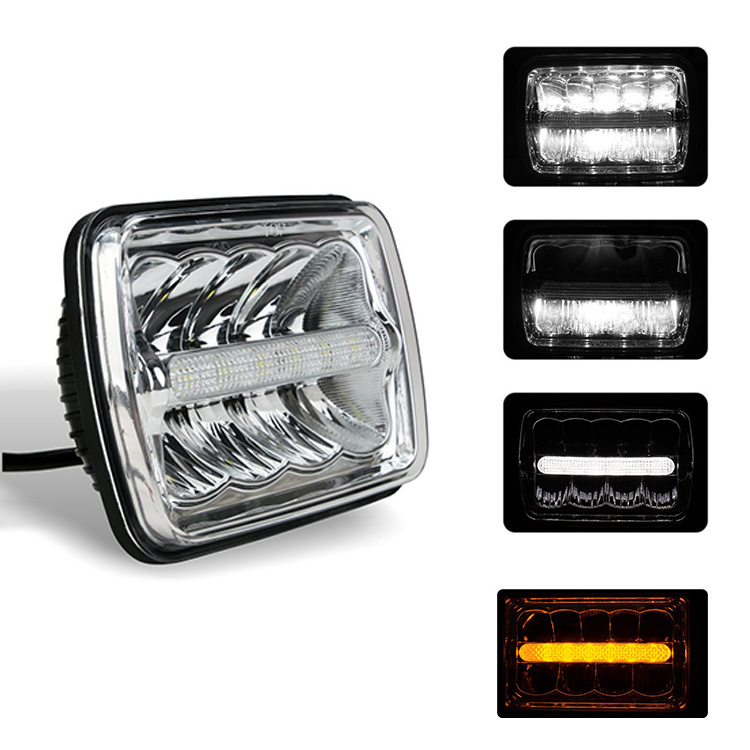 Car Accessories led work light 45w 5INCH square led work spotlight 12v led work lamp for car vehicles