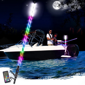 Top White Light LED All-Around Stern Pole Light Chasing Color By Remote Control LED Mount Marine Stern Light For Boat