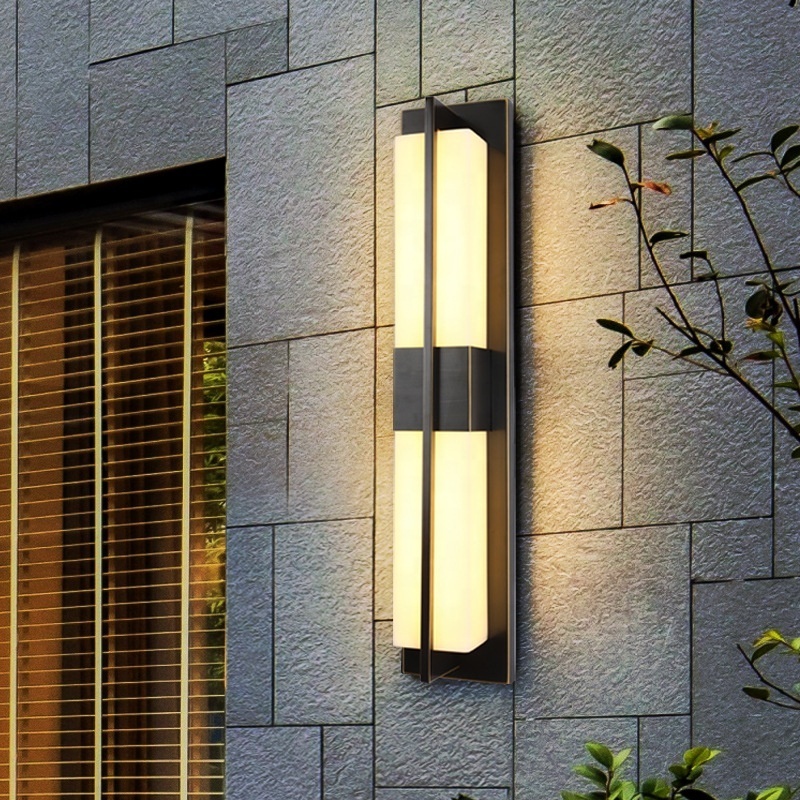 Outdoor Waterproof Copper Garden Courtyard Home Light Modern Landscape Led Outside Wall Light