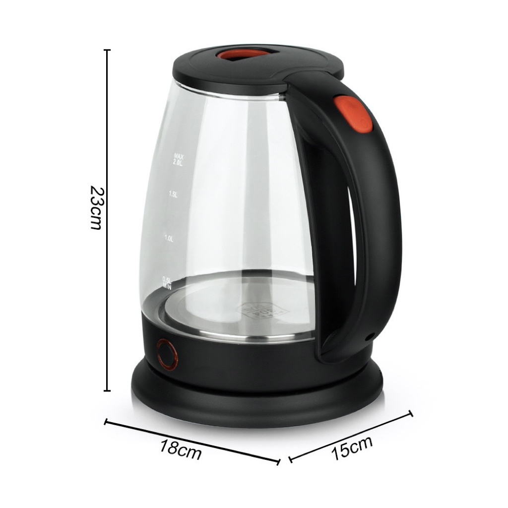 Factory hot selling high-grade large capacity 2.0 liters stainless steel thickened boiling kettle electric kettle