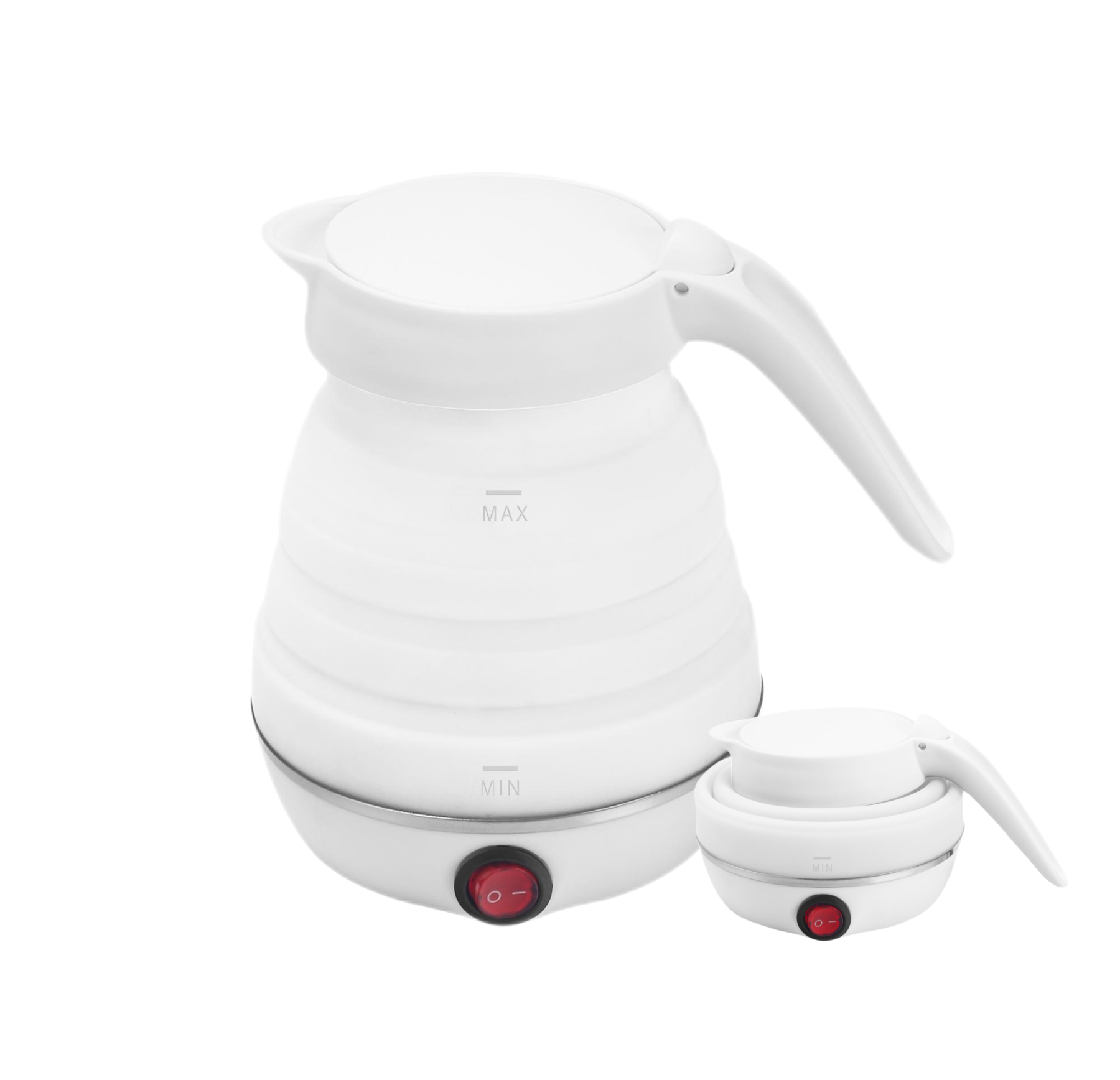 hot selling travel foldable kettle mini folding electric kettle collapsible silicone outdoor portable kettle