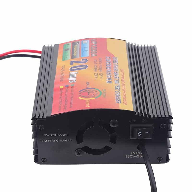 12V 20A Smart Solar Universal Battery Charger Car Charger Portable Charger