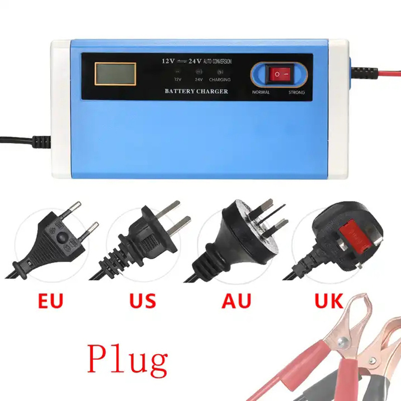 12V 6A Automotive Smart Battery Maintainer for Car Truck Motorcycle Lawn Mower Boat RV SUV ATV Lead Acid Battery Charger