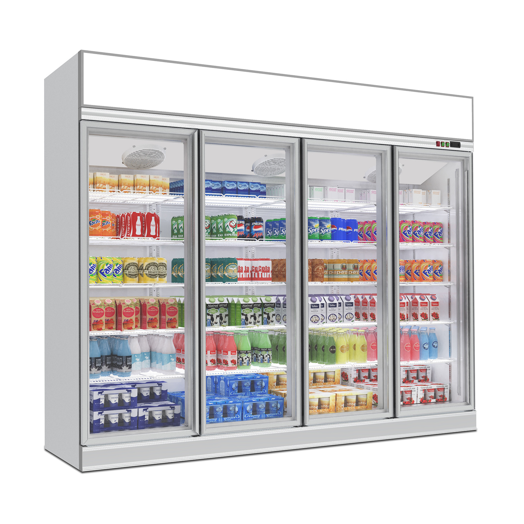 China suppliers cold drink refrigerator/Fan cooling glass door fridge/beverage display cooler