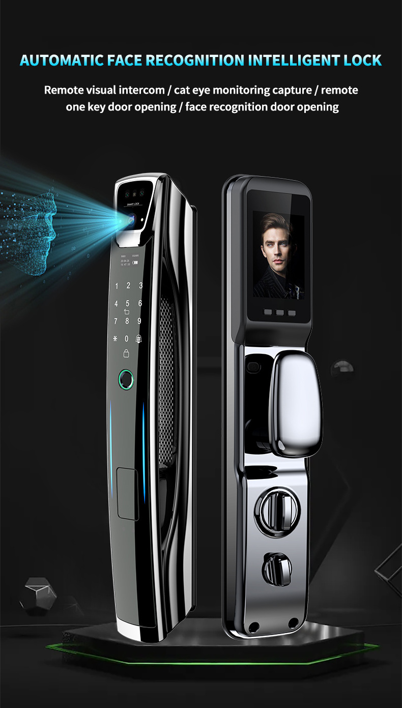 S937MAX 3D Face ID Digital Door Lock Usmart go Xhome App Video Calling with HD Camera Electronic Door Lock