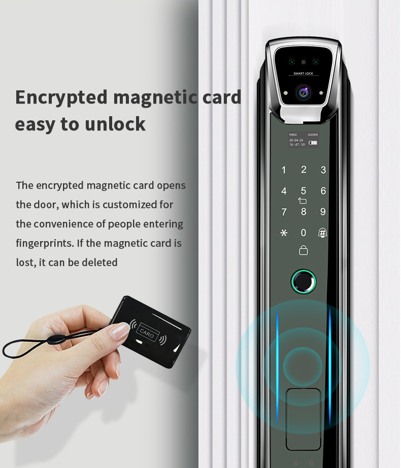 S937MAX 3D Face ID Digital Door Lock Usmart go Xhome App Video Calling with HD Camera Electronic Door Lock