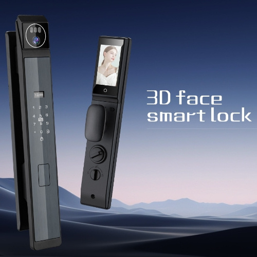 Qleung NEW Cerradura Digital Cat Eye With Usmart Go Video Calling Funtion 3D Face Door Lock Password Fingerprint Smart Door Lock