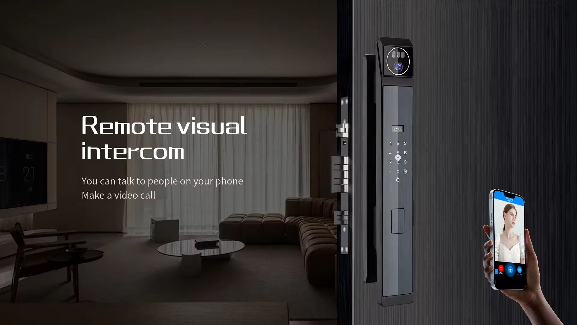 Latest 3D Face Smart Door Lock Cat Eye USmart Go Video Calling Code Fingerprint Card Intelligent Door Locks