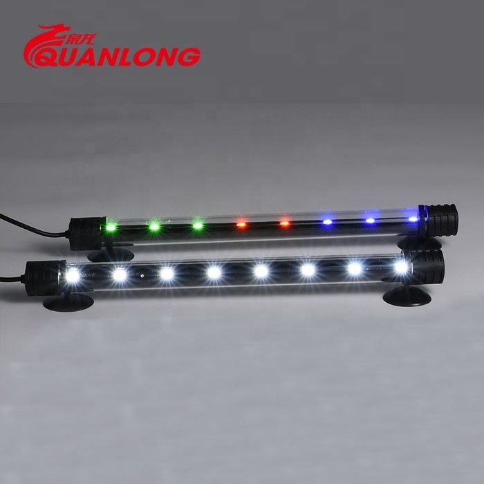 Quanlong T4 20/30/ 40/50/60 waterproof marine  aquarium led lighting submersible wrgb fish tank  led light