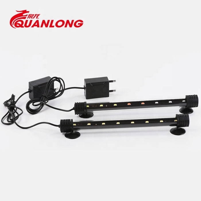 Quanlong T4 20/30/ 40/50/60 waterproof marine  aquarium led lighting submersible wrgb fish tank  led light