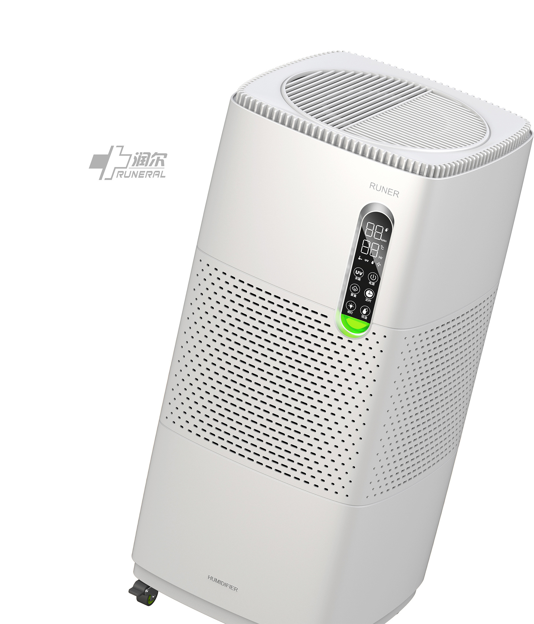 RUNAL Big Smart Large True Hepa Filter PM 25 Airpurifier Plus Ultrasonic Cool Air Freshener Or Purifier And Humidifier In One