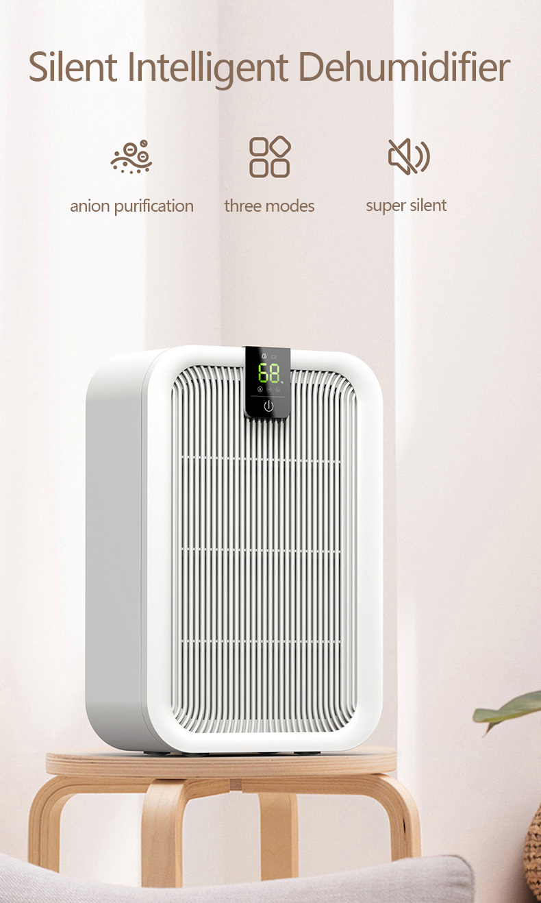 RUNAL Smart Moisture Trap Deshumificador Indoor Mute Home Desiccant Portable Household Dehumidifiers