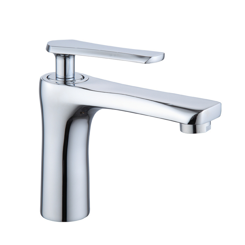 British style silver bathroom single hole basin brass faucet bathroom faucet classic