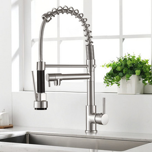 Faucet pull down 360 Rotation kitchen water tap Single Handle sink mixer brass tap pull out kitchen faucet