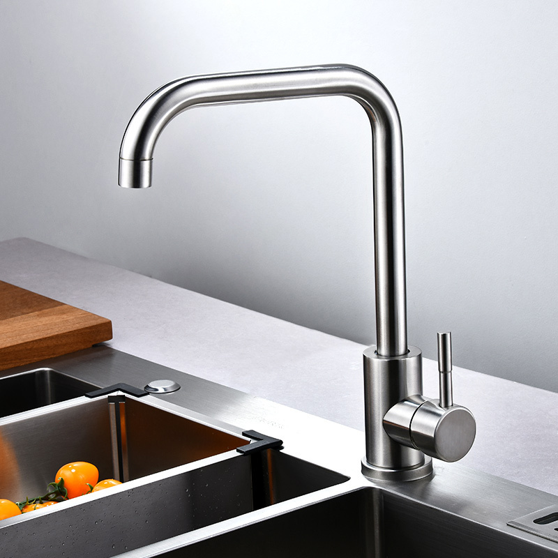 Modern design durable 304 stainless steel kitchen sink faucets