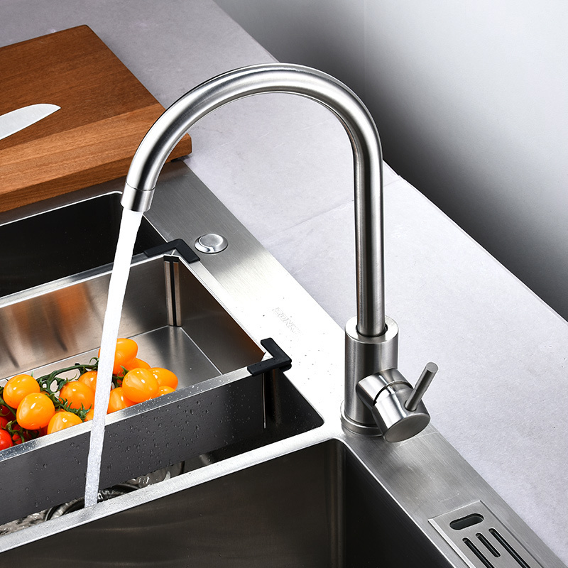 Modern design durable 304 stainless steel kitchen sink faucets