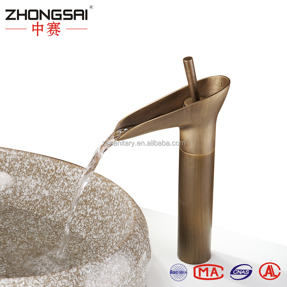 Single handle Brass Antique Bronze Basin Water Meters faucet