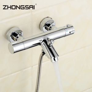 Cheap Round Brass Thermostatic Bath Concealed Shower Mixer Faucet